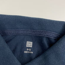 Load image into Gallery viewer, Boys UNIQLO, navy polo shirt top (wash fade), FUC, size 9-10,  