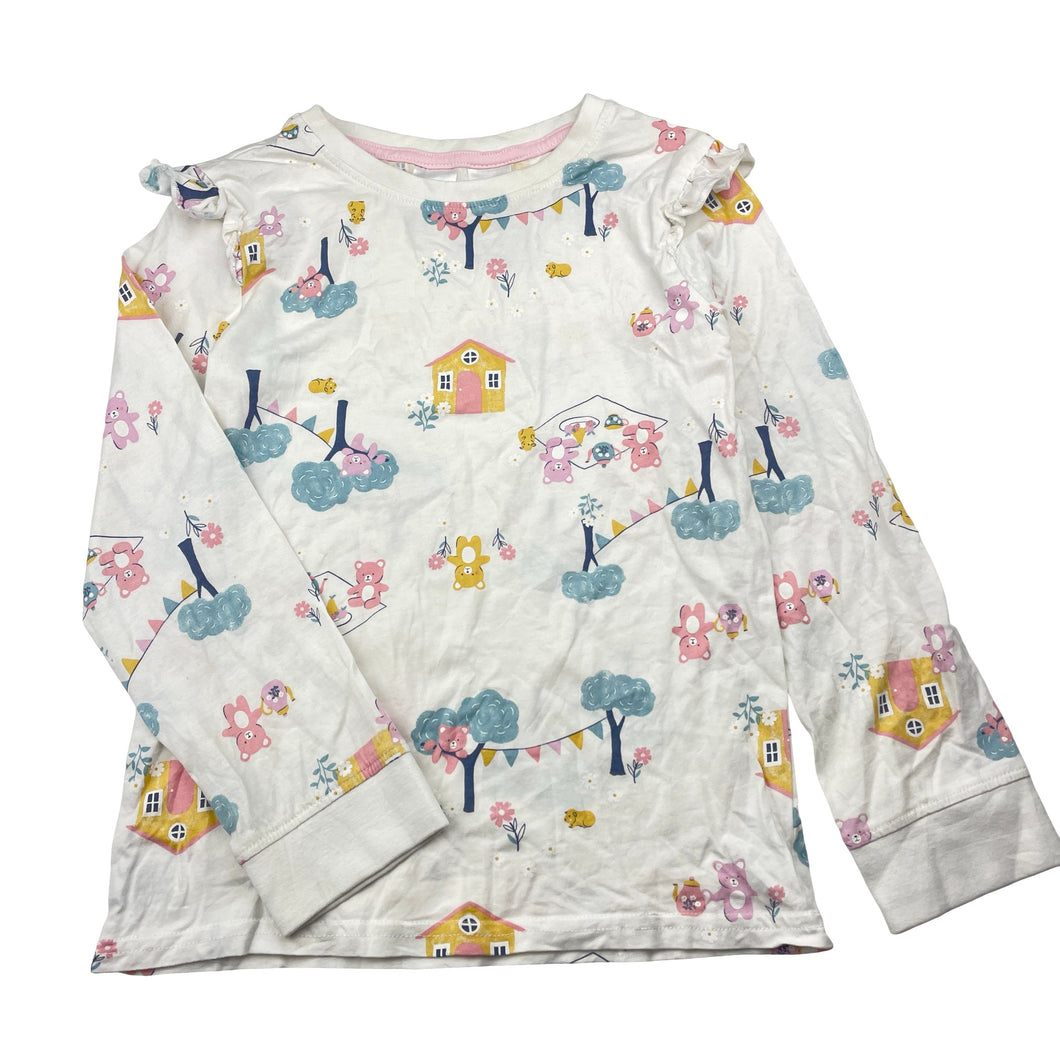 Girls Anko, cotton long sleeve pyjama top, EUC, size 6,  