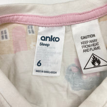 Load image into Gallery viewer, Girls Anko, cotton long sleeve pyjama top, EUC, size 6,  