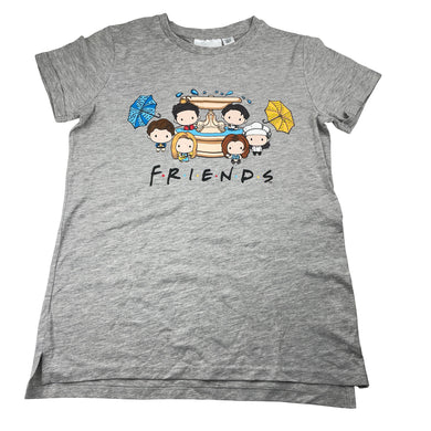 Girls F.R.I.E.N.D.S, soft feel grey marle tee / top, EUC, size 12-13,  