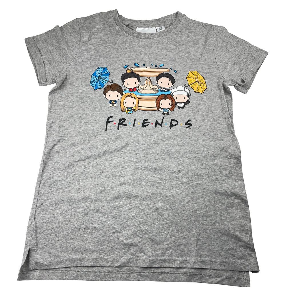 Girls F.R.I.E.N.D.S, soft feel grey marle tee / top, EUC, size 12-13,  