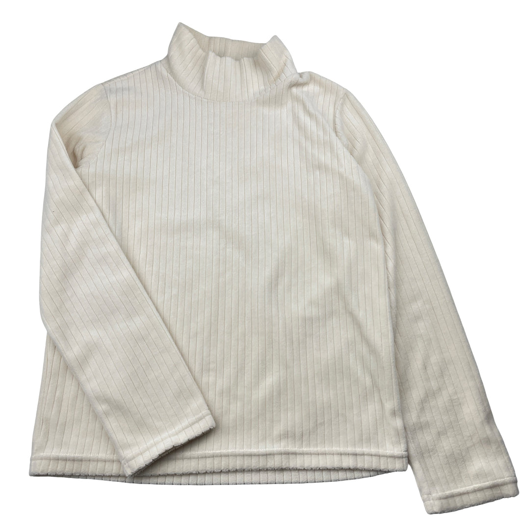 Girls UNIQLO, ribbed fleece long sleeve top, EUC, size 11-12,  