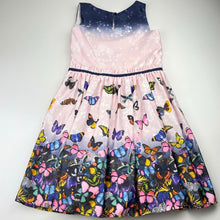 Load image into Gallery viewer, Girls Target, lined party dress, butterflies, FUC, size 7, L: 67cm
