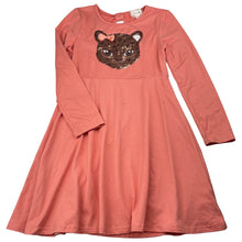 Load image into Gallery viewer, Girls btween, soft feel, stretchy dress (marks front &amp; back skirt), FUC, size 7, L: 65cm
