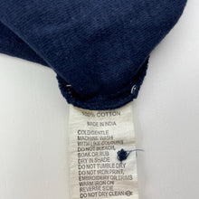 Load image into Gallery viewer, Girls Milkshake, embroidered navy cotton dress, FUC, size 7, L: 64cm