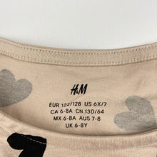 Load image into Gallery viewer, Girls H&amp;M, cotton casual dress, hearts, EUC, size 7-8, L: 62cm