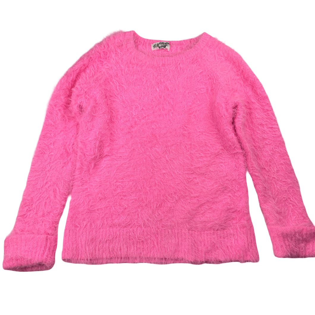 Girls H&M, soft fluffy sweater / jumper (marks inside), FUC, size 7-8,  
