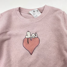 Load image into Gallery viewer, Girls UNIQLO, Snoopy fleece pyjama top, FUC, size 2,  