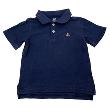 Load image into Gallery viewer, Boys GAP, navy cotton polo shirt top, GUC, size 3,  