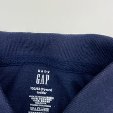 Load image into Gallery viewer, Boys GAP, navy cotton polo shirt top, GUC, size 3,  