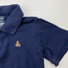 Load image into Gallery viewer, Boys GAP, navy cotton polo shirt top, GUC, size 3,  