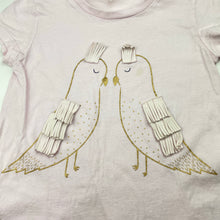 Load image into Gallery viewer, Girls Seed, cotton tee / top, birds (light mark), FUC, size 6,  