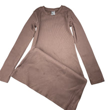 Load image into Gallery viewer, Girls Anko, ribbed stretchy long sleeve dress, FUC, size 10, L: 71cm