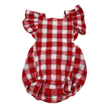 Load image into Gallery viewer, Girls Baby Berry, red &amp; white check cotton romper, NEW, size 1,  