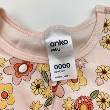 Load image into Gallery viewer, Girls Anko, floral cotton romper, EUC, size 0000,  