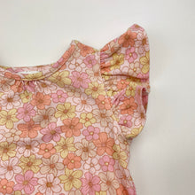 Load image into Gallery viewer, Girls Dymples, stretchy floral bodysuit / romper, EUC, size 00,  