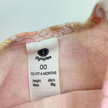 Load image into Gallery viewer, Girls Dymples, stretchy floral bodysuit / romper, EUC, size 00,  