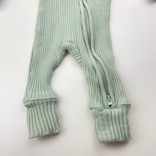 Load image into Gallery viewer, Unisex Baby Berry, ribbed stretchy zip romper, EUC, size 00000,  