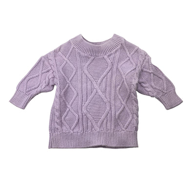 Girls Dymples, knitted cotton sweater / jumper, EUC, size 000,  