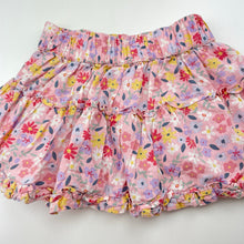 Load image into Gallery viewer, Girls Anko, lightweight floral cotton skirt, elasticated, GUC, size 1,  