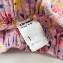 Load image into Gallery viewer, Girls Anko, lightweight floral cotton skirt, elasticated, GUC, size 1,  