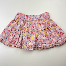 Load image into Gallery viewer, Girls Anko, lightweight floral cotton skirt, elasticated, GUC, size 1,  