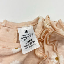 Load image into Gallery viewer, Girls Target, organic cotton blend bodysuit / romper, EUC, size 0000,  
