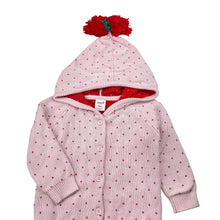 Load image into Gallery viewer, Girls Seed, knitted cotton hooded cardigan (light marks cuffs), FUC, size 0,  