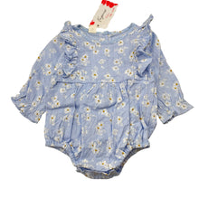 Load image into Gallery viewer, Girls Fuyimei, floral ruffle romper, NEW, size 0,  