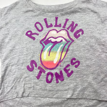 Load image into Gallery viewer, Girls The Rolling Stones, grey marle tee / top (small mark), FUC, size 1,  