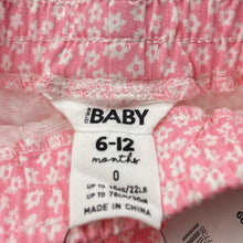 Load image into Gallery viewer, Girls Cotton On, floral cotton shorts, elasticated, NEW, size 0,  