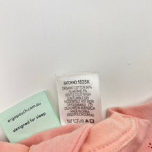 Load image into Gallery viewer, Girls ergoPouch, 0.2 TOG layer organic cotton zip romper, EUC, size 000,  