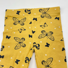 Load image into Gallery viewer, Girls Mango, stretchy leggings / bottoms, butterflies, GUC, size 1,  