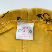 Load image into Gallery viewer, Girls Mango, stretchy leggings / bottoms, butterflies, GUC, size 1,  