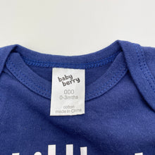 Load image into Gallery viewer, Boys Baby Berry, cotton bodysuit / romper, EUC, size 000,  