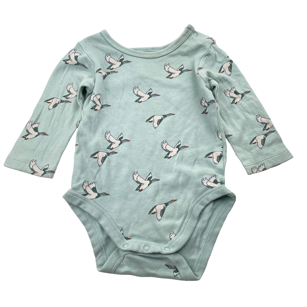 Unisex Target, organic cotton bodysuit / romper, FUC, size 00,  