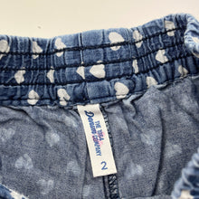 Load image into Gallery viewer, Girls 1964 Denim Co, lightweight cotton shorts, elasticated, FUC, size 2,  