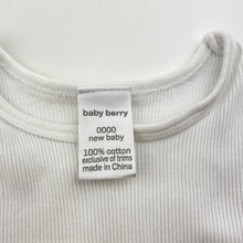Load image into Gallery viewer, Unisex Baby Berry, ribbed cotton singlet top, GUC, size 0000,  