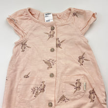 Load image into Gallery viewer, Girls Anko, organic cotton romper, birds, EUC, size 000,  