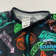 Load image into Gallery viewer, Boys BONDS, Hot Wheels zip Wondersuit / zippy / romper (wash fade), FUC, size 1,  