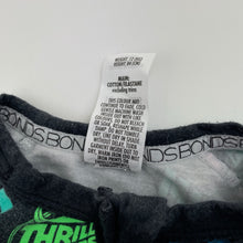 Load image into Gallery viewer, Boys BONDS, Hot Wheels zip Wondersuit / zippy / romper (wash fade), FUC, size 1,  