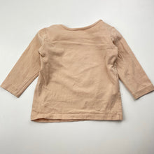 Load image into Gallery viewer, Girls Target, organic cotton blend long sleeve top, EUC, size 00,  