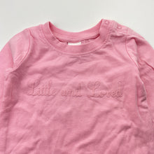 Load image into Gallery viewer, Girls Baby Berry, cotton long sleeve tee / top, EUC, size 000,  
