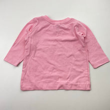 Load image into Gallery viewer, Girls Baby Berry, cotton long sleeve tee / top, EUC, size 000,  
