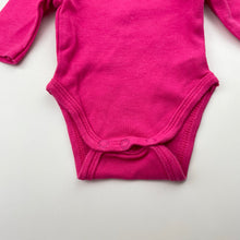 Load image into Gallery viewer, Girls Baby Berry, pink cotton bodysuit / romper, EUC, size 00000,  