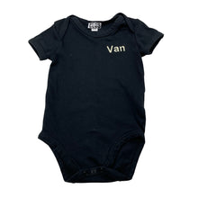Load image into Gallery viewer, Boys SWEATER CLUB, embroidered bodysuit / romper, Van, EUC, size 0,  