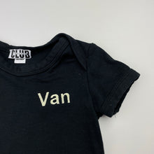 Load image into Gallery viewer, Boys SWEATER CLUB, embroidered bodysuit / romper, Van, EUC, size 0,  