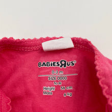 Load image into Gallery viewer, Girls BABIES'R'US, cotton bodysuit / romper, EUC, size 0000,  