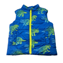 Load image into Gallery viewer, Boys Anko, puffer vest / sleeveless jacket, dinosaurs, GUC, size 2,  