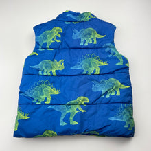 Load image into Gallery viewer, Boys Anko, puffer vest / sleeveless jacket, dinosaurs, GUC, size 2,  